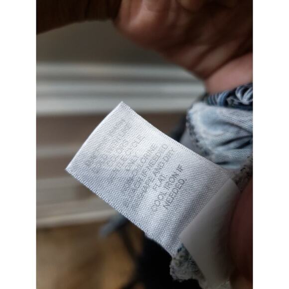 J Jill Wearever Tunic Top Women XS Blue Black Paisley Rayon Stretch Boho Casual - Picture 8 of 9